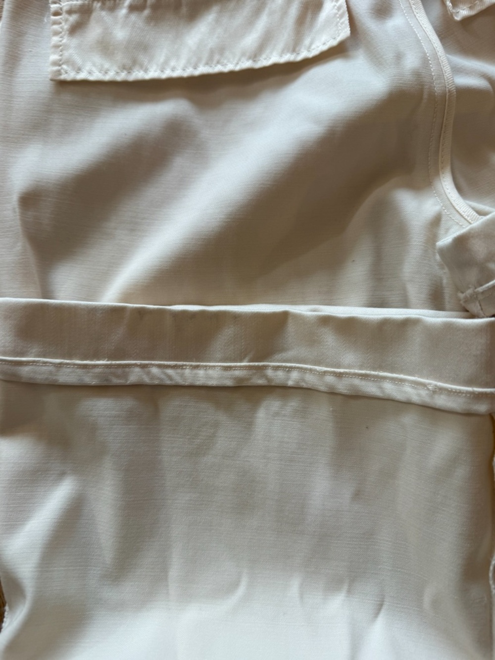 NWT REISS Stretch-Wool Luna Flair Trousers - Ecru 0 - Picture 14 of 16